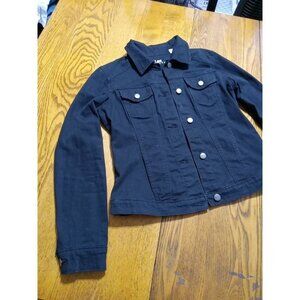 LEE RIDERS Jeans Womens DENIM Jacket S / P BLack Preowned  Summer Used